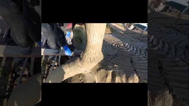 как сделать КОЛОДЕЦ в виде ПНЯ, из арт бетона и как сделать гидроизоляцию на этот пень. смотреть онлайн