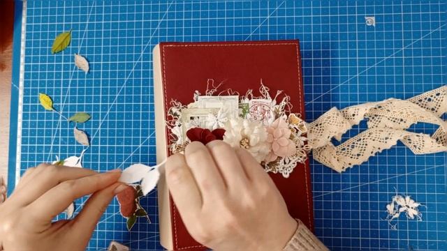 Шикарный альбом+процесс создания обложки/скрапбукинг