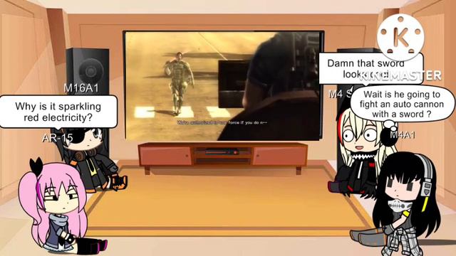 ( Girls frontline ) AR Team react to Metal gear rising revengeance (intro) смотреть онлайн