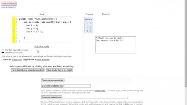 Overview - STEC4500 PythonTutor Visualizer: Quiz Interface