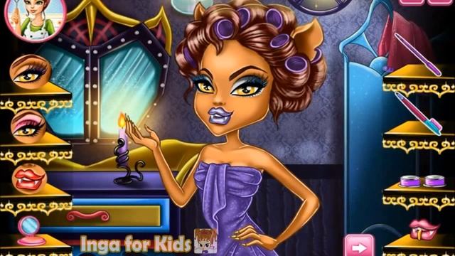 Clawdeen Wolf Real Makeover ▬ Монстр, конкретный макияж, игра для девочек смотреть онлайн