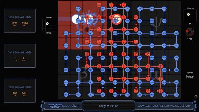 Spacechem - Largest Prime (1124/1/164) - Legacy Input-Fuse bug, Cycle Optimized смотреть онлайн