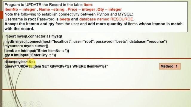 HOW TO UPDATE RECORD IN SQL USING PYTHON смотреть онлайн