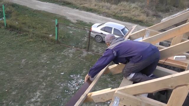 Установка капельника. Двускатная мансардная кровля установка капельника. смотреть онлайн