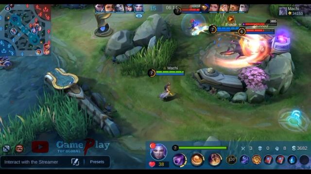 New Skin Luo Yi "ORACLE OF SOL" - Gameplay Top Global Luo yi by [ Machi ] Top Global Mobile Legends смотреть онлайн