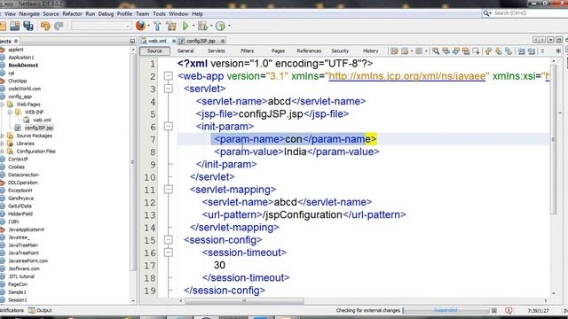 JSP tutorials in hindi lec-10(config implicit object in jsp and java, Servletconfig interface) смотреть онлайн