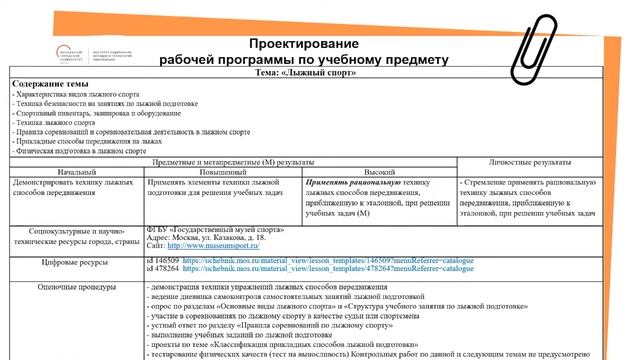 Проектирование рабочей программы предмета. Физическая культура. 24.06.22 смотреть онлайн