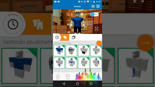 Criando a skin do sans no Roblox (ROBLOX AVATAR) смотреть онлайн
