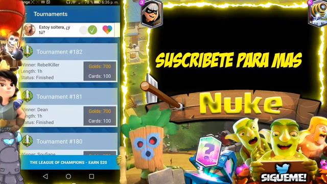 [Truco] Como Entrar En Torneos De Clash Royale Gratis смотреть онлайн