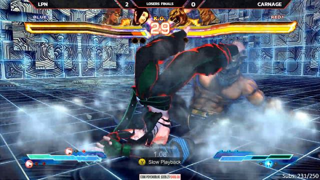 Street Fighter X Tekken @ Psychoblue Monthly - LPN vs Carnage [LOSERS FINALS] [4K/60fps] смотреть онлайн