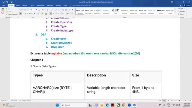 Oracle 19c tutorial - Data types and DDL, DML, DCL, DQL, TCL (sub languages) in SQL смотреть онлайн