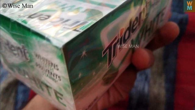 TRIDENT WHITE SPEARMINT SUGAR FREE GUM - UNBOXING AND REVIEW смотреть онлайн