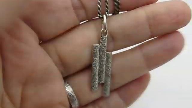 Авторские украшения. Подвеска в стиле минимализма смотреть онлайн