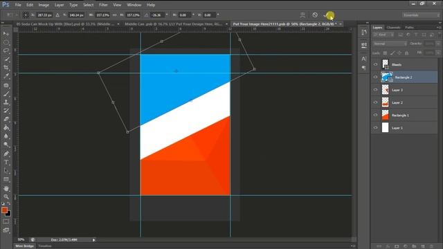 product packaging design in photoshop #4 | SODA CAN Mockup смотреть онлайн