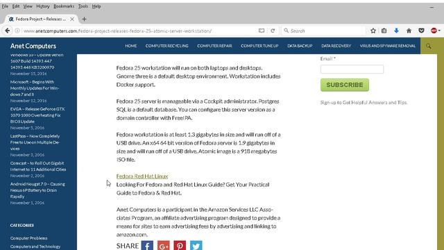 Fedora Project - Releases Fedora 25 Atomic Server & Workstation смотреть онлайн