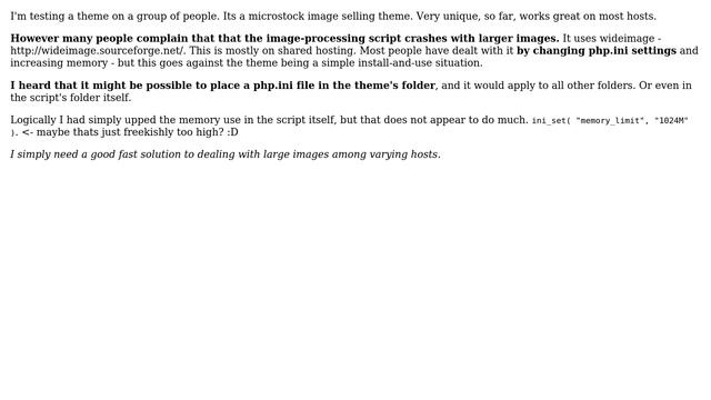 Wordpress: php.ini -Theme-specific settings смотреть онлайн