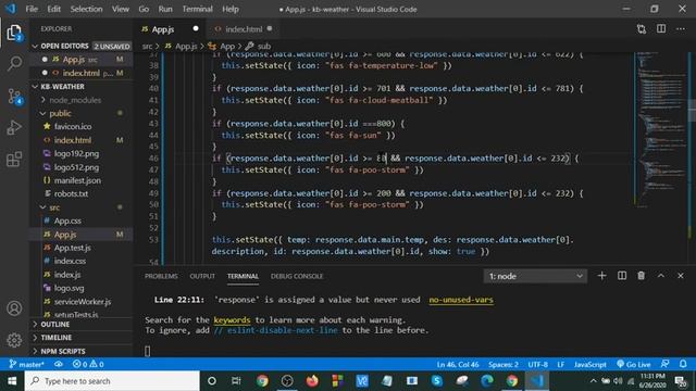 Build a awesome weather app using reactjs part -4 смотреть онлайн