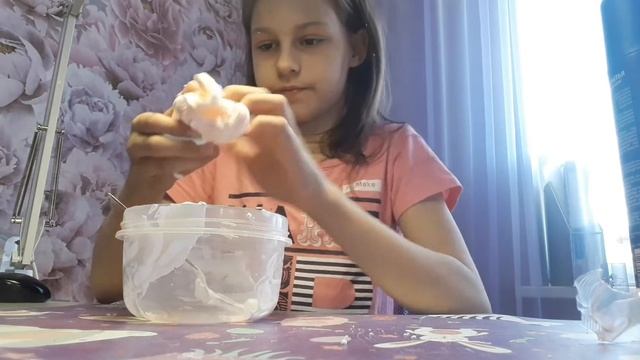 Самый простой вариант слайма ?❤ . Слайм из пены и воздушного пластина, мыло.?без клея смотреть онлайн