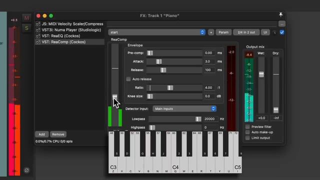 Cinematic Piano In REAPER