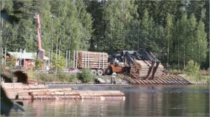 Современные технологии сплава леса по реке