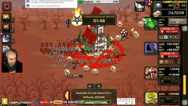 Zombidle Gameplay: Pt 23 - PASSING 12000 ORBS! - Zombidle Walkthrough Live Stream PC - GPV247