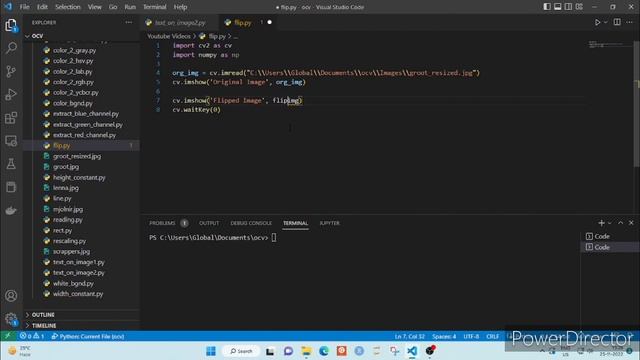 25. Flip the Image using OpenCV and Python смотреть онлайн