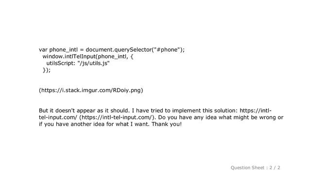 HTML : International phone input issue смотреть онлайн