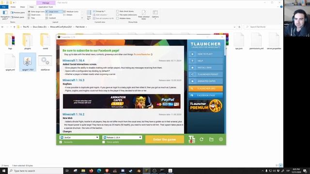 TLauncher + Python con Minecraft смотреть онлайн
