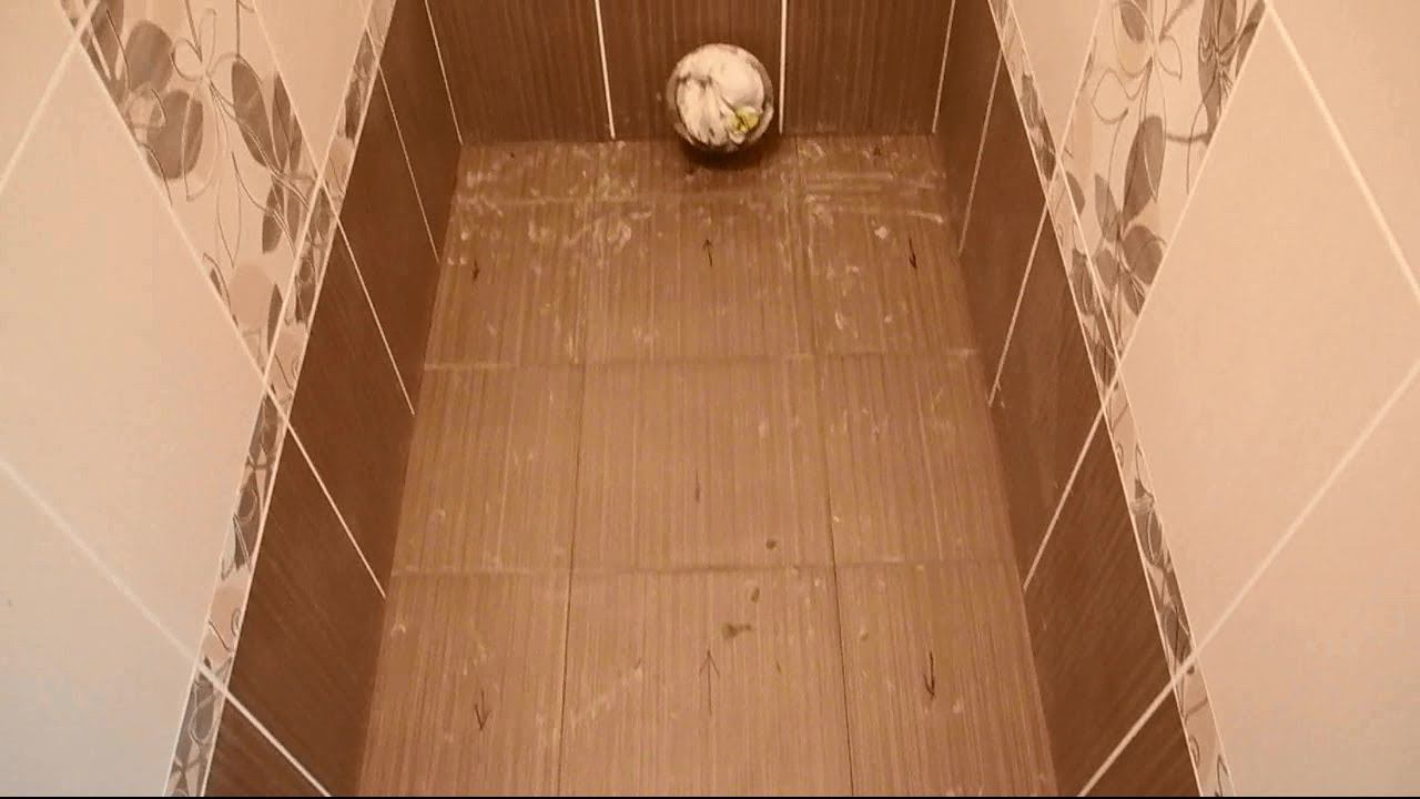 Облицовка пола в туалете ч.3 смотреть онлайн