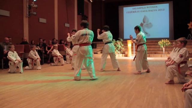 Josui Karate performance at the Salaspils community award ceremony "Company of the year 2012". смотреть онлайн