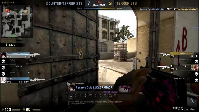 Hat Trick / 3K in Reverse - Counter Strike Global Offensive Competitive Gameplay смотреть онлайн
