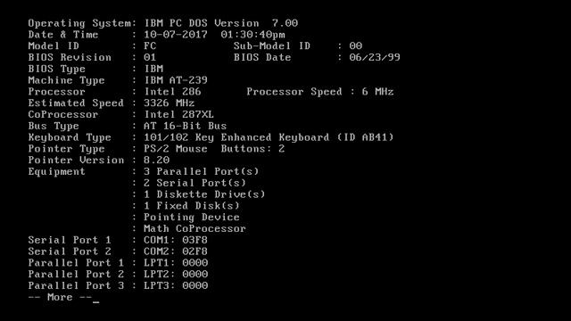PC-DOS 7.00 R1 (x86) running under VirtualBox смотреть онлайн