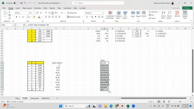Creating Plane Lines of Ship from Offset Table by Using AutoCAD-1 смотреть онлайн