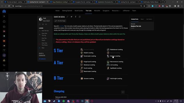 Last Epoch - The Best Builds For Launch: Tier List смотреть онлайн