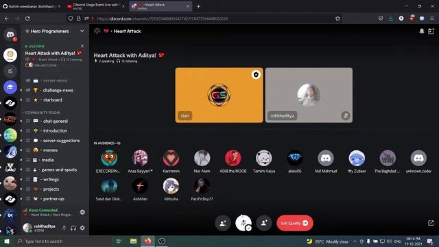 DIscord Stage Event Live with Programming Hero смотреть онлайн