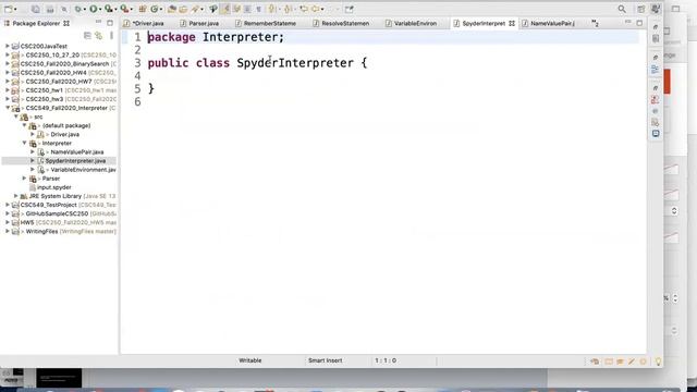 CSC549 11/4/20 Started the Interpreter Portion for our Language смотреть онлайн