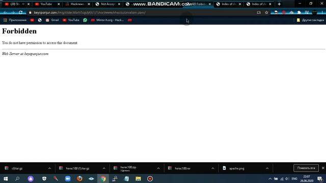Apache server bypass(2020) (C1 forbidden hatasina Cozum!) смотреть онлайн