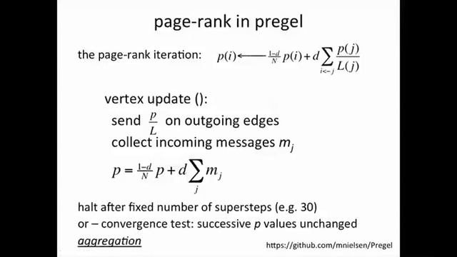 7 4 4B 4 Page rank in Pregel 10 35 смотреть онлайн