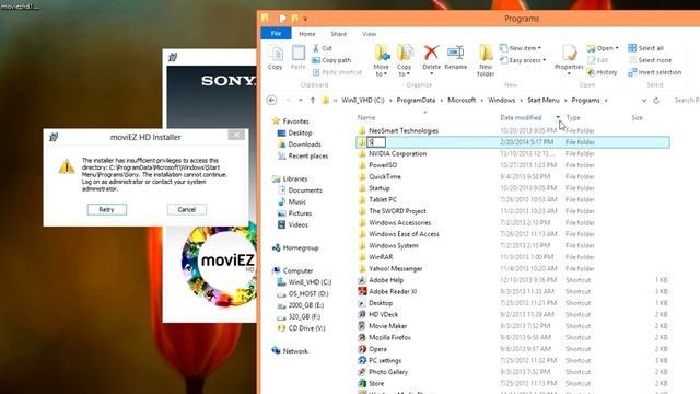 How to fix "Warning 1909. Could not create shortcut" error (Take Ownership) смотреть онлайн