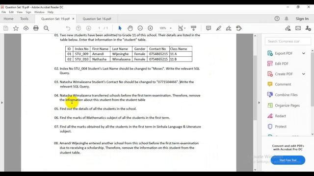 DBMS Questions set 19 | 1st Year | Semester | Java Institute | Yogya Darshani смотреть онлайн