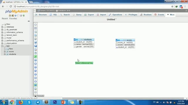 PHPMYADMIN | how to create relationship with php my admin? смотреть онлайн