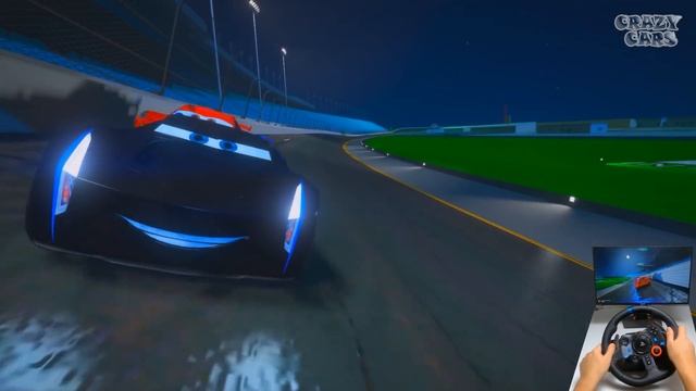 Crazy Cars 3 - Speedway Daytona Night Race Cruz Ramirez VS Next Gen Jackson Storm & Friends McQueen смотреть онлайн