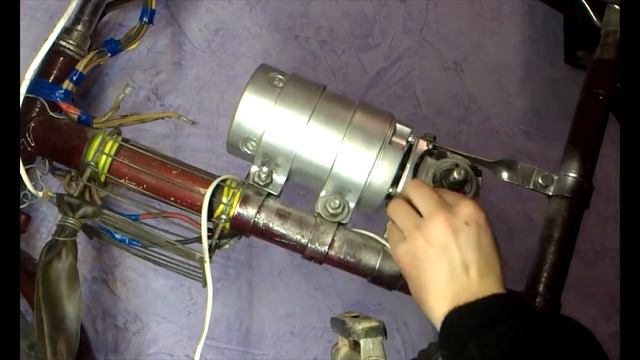 Самодельный эл. велосипед подетально. Снял движок и поставил на надувную лодку, видос позже! смотреть онлайн