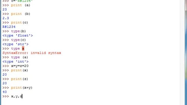 Simple explanation of variable declaration n value assignment in Python смотреть онлайн