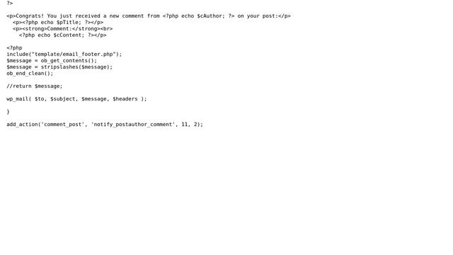 Wordpress: comment_notification_text filter for custom post type смотреть онлайн