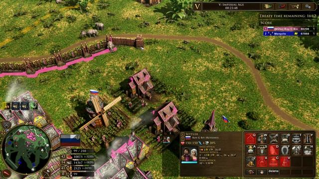 Age Of Empires III Treaty Russia vs France смотреть онлайн