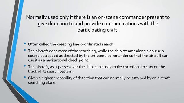 Coordinated vessel aircraft search pattern - Search and Rescue смотреть онлайн