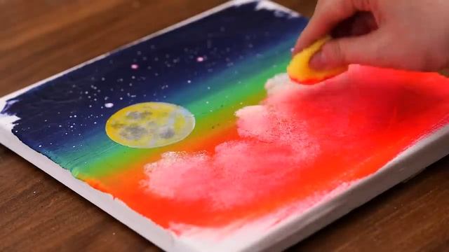 How To Simple Painting Using Pop It?｜Easy Acrylic Painting Tutorial For Beginners #1150 смотреть онлайн