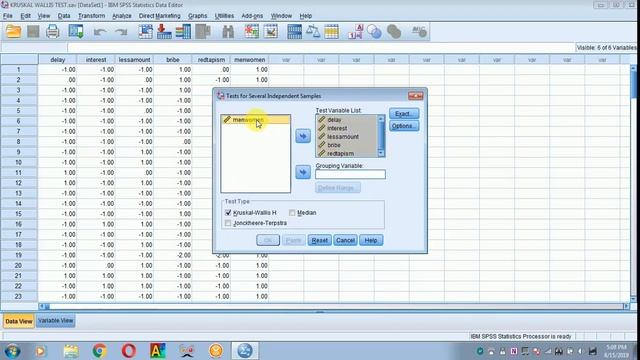 HOW TO DO KRUSKAL WALLIS CHI SQUARE TEST- SPSS смотреть онлайн