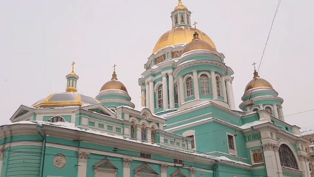 Москва. Прогулка вокруг Богоявленского (Елоховского) собора смотреть онлайн